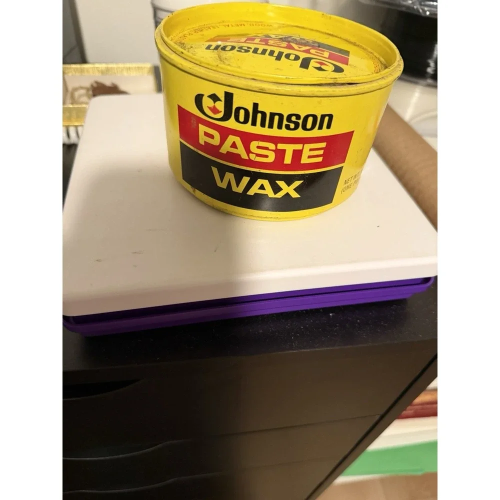 SC Johnson Paste Wax 16 oz. Metal Can Nearly Full Weighs 1.07 Pounds